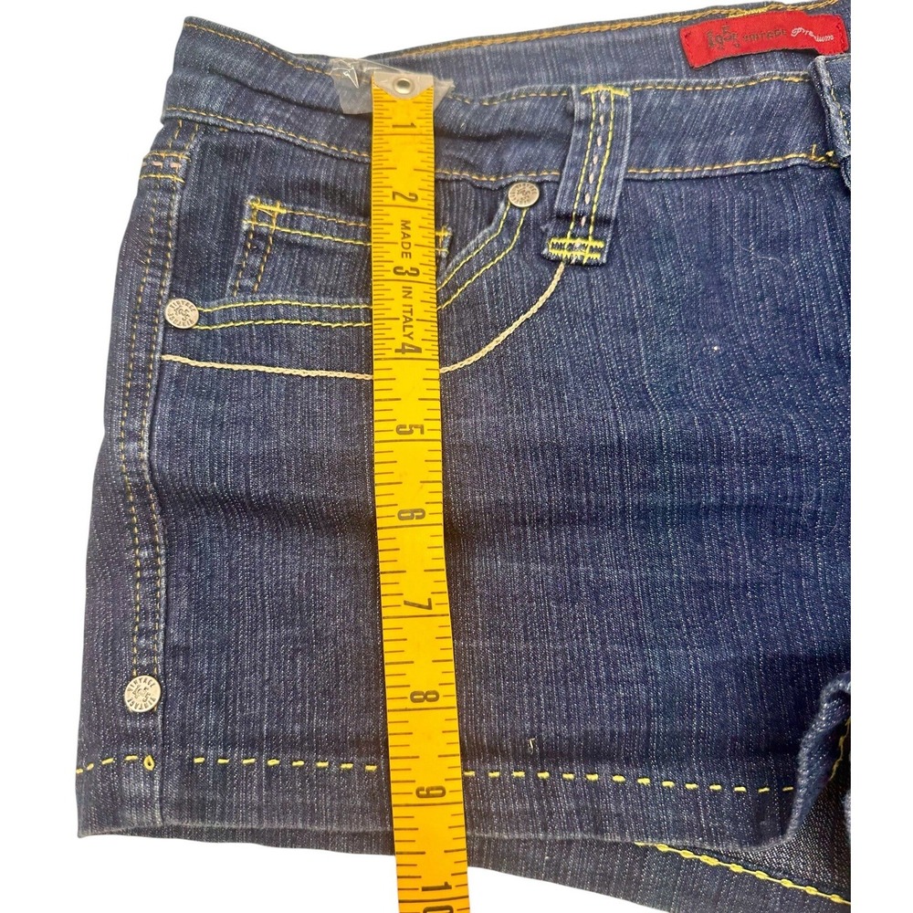 1955 Vintage Premium Brand DARK BLUE JEAN SHORT SHORTS SIZE 9 Women's - Picture 4 of 10